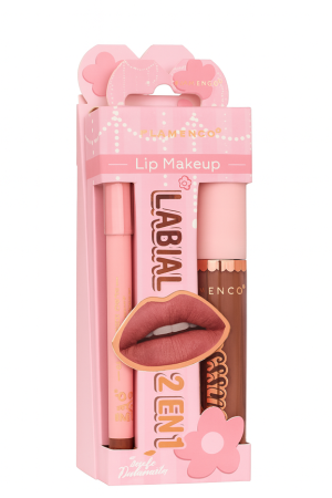 FLAMENCO® Lip Makeup 2 en 1 – Lápiz + Labial Líquido