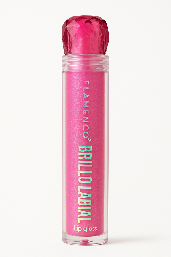 FLAMENCO® Brillo Labial – Rosado con Destellos