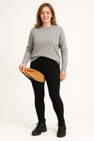 Calza Polar Mujer Efecto Panty