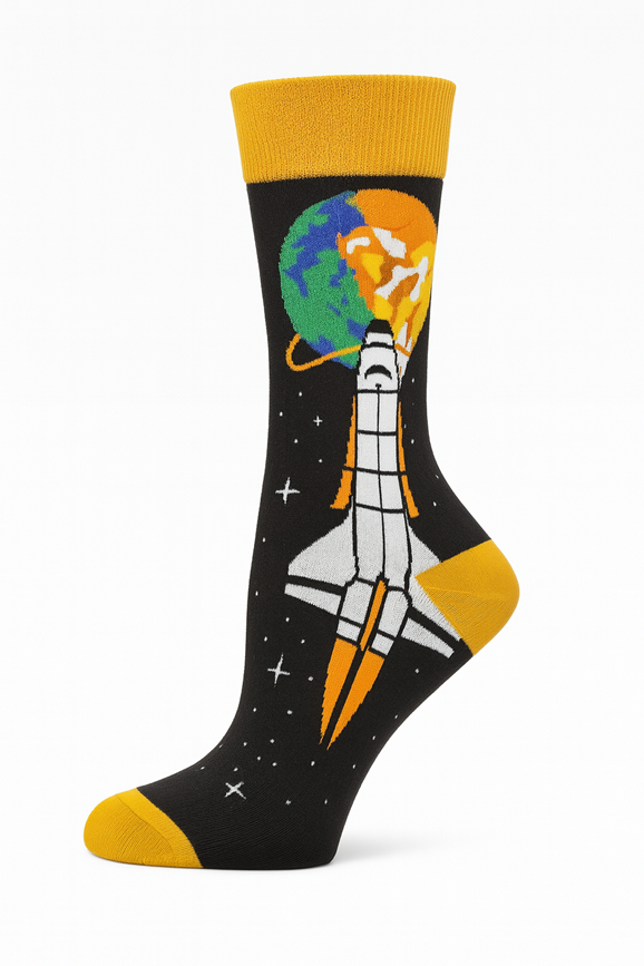 SS3084 Pack 3 Calcetines diseño negro
