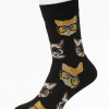 SS3083 Pack 3 Calcetines diseño negro